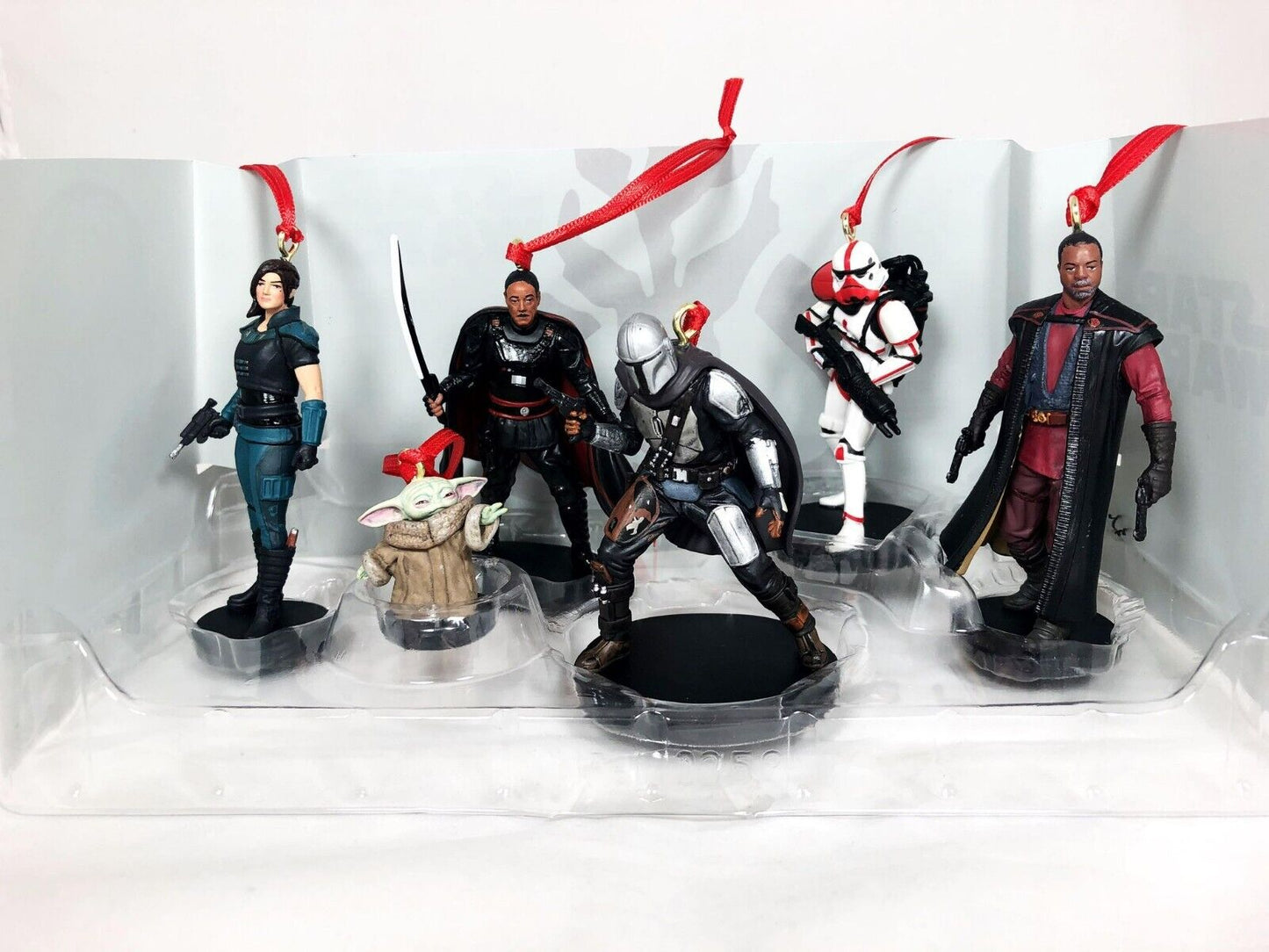 Star Wars The Mandalorian 6pc Ornaments Figure Grogu Baby Yoda Stormtrooper
