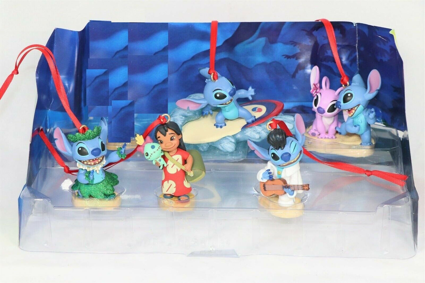 Lilo & Stitch & Angel Christmas Ornaments Scrump Elvis Stitch Hula