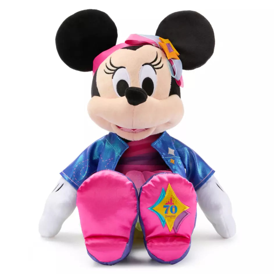 Minnie Mouse Plush – Disneyland 70th Anniversary – 15'' Stuffed Animal Toy Doll