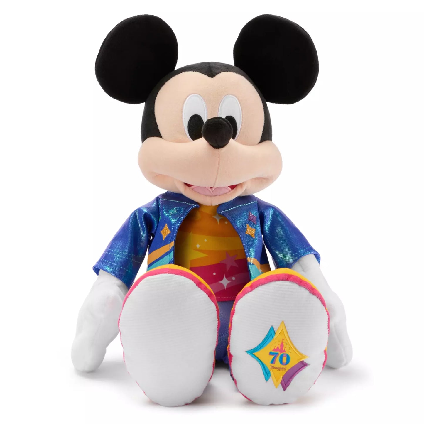 Mickey Mouse Plush – Disneyland 70th Anniversary – 15'' Stuffed Animal Toy Doll