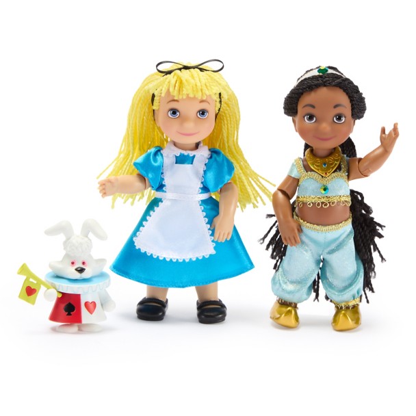 ''it's a small world'' Doll Set – 5 1/2'' – Special Edition Box Set Ariel Lilo Stitch Alice White Rabbit Jasmine