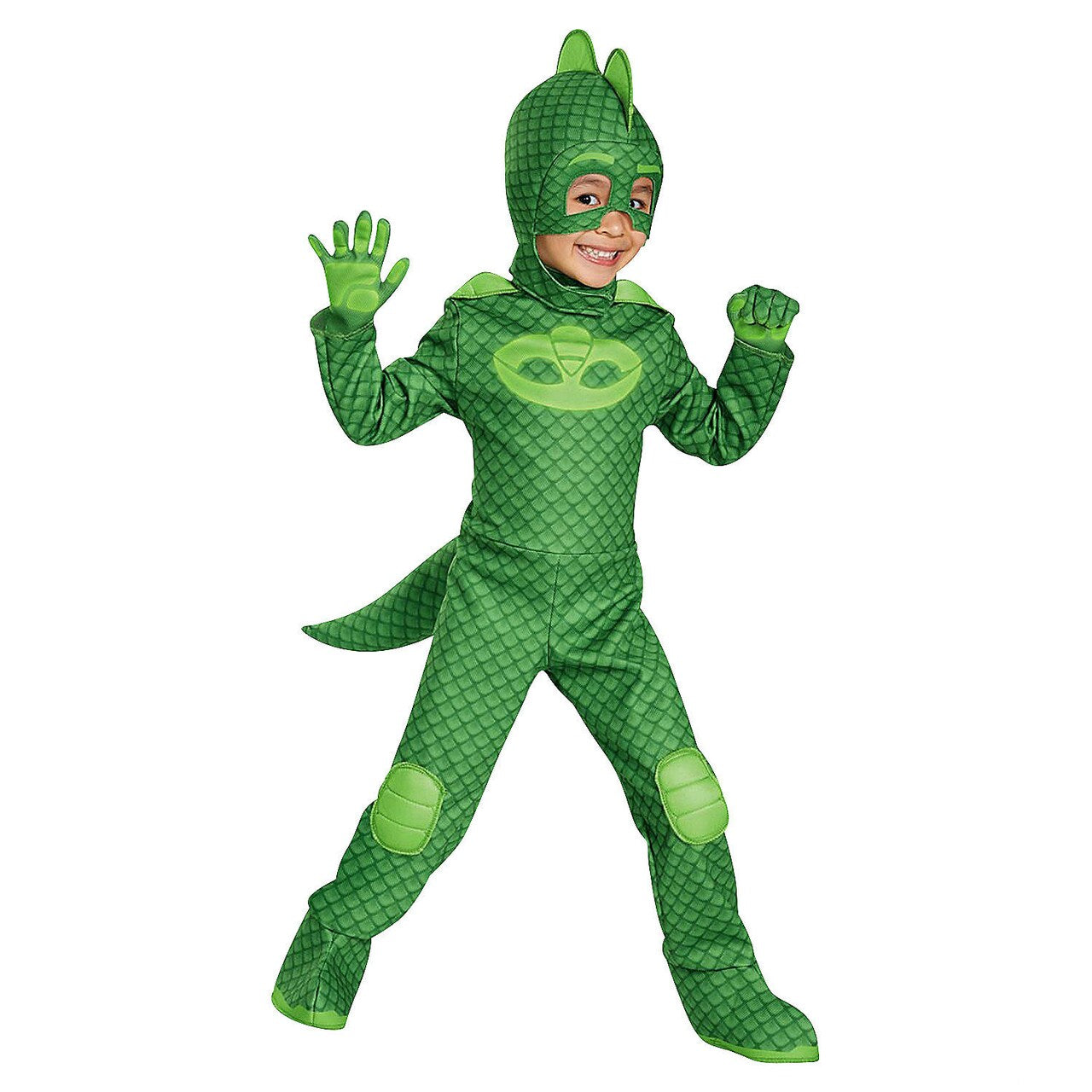 Gekko PJ Masks Toddler Glow in the Dark Deluxe Costume - Kids Size 2T Toddler