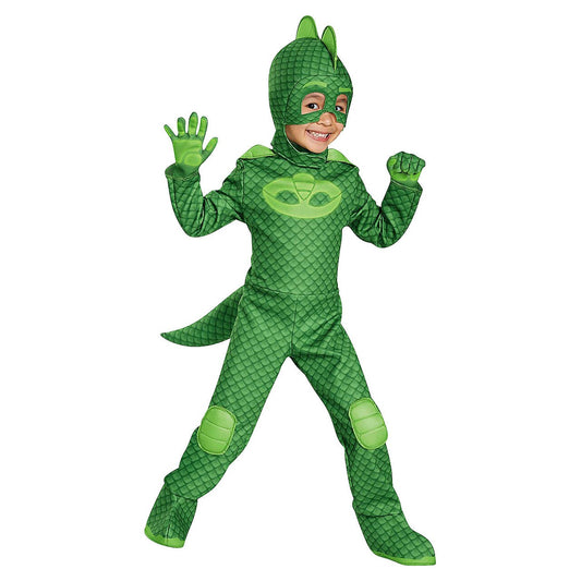 Gekko PJ Masks Toddler Glow in the Dark Deluxe Costume - Kids Size 2T Toddler