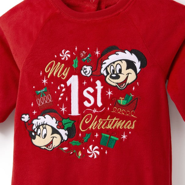 Mickey Mouse My 1st Christmas Holiday Sleeper for Baby - 18-24M