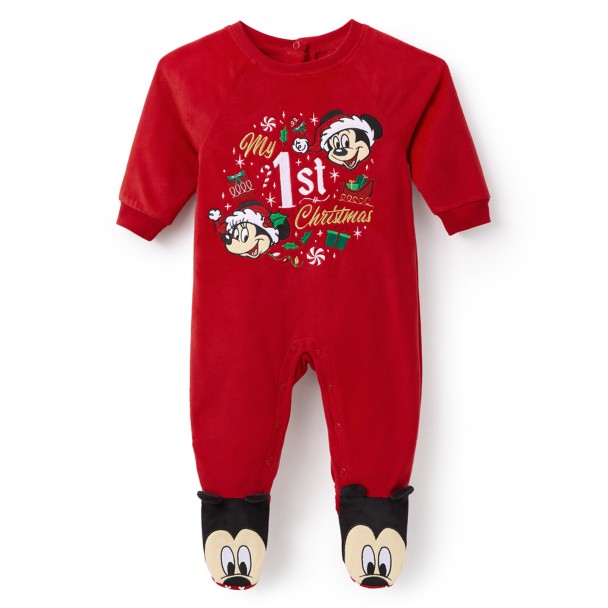 Mickey Mouse My 1st Christmas Holiday Sleeper for Baby - 18-24M