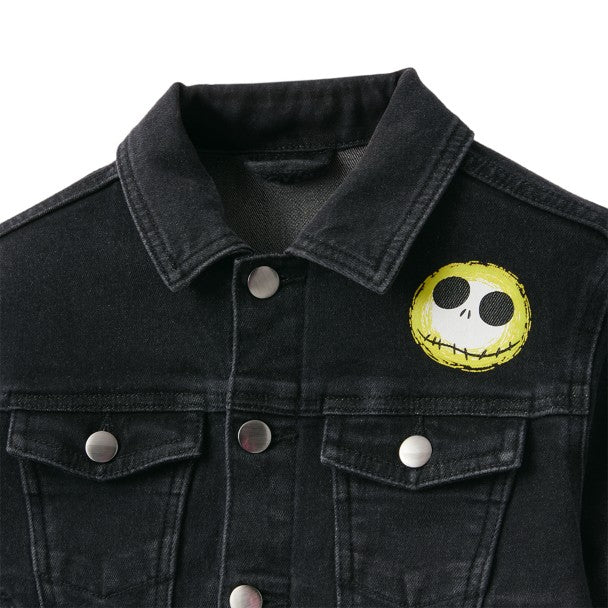 Jack Skellington Nightmare Before Christmas Denim Jacket for Kids - Size 5/6 7/8
