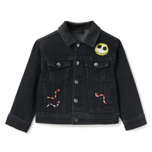 Jack Skellington Nightmare Before Christmas Denim Jacket for Kids - Size 5/6 7/8