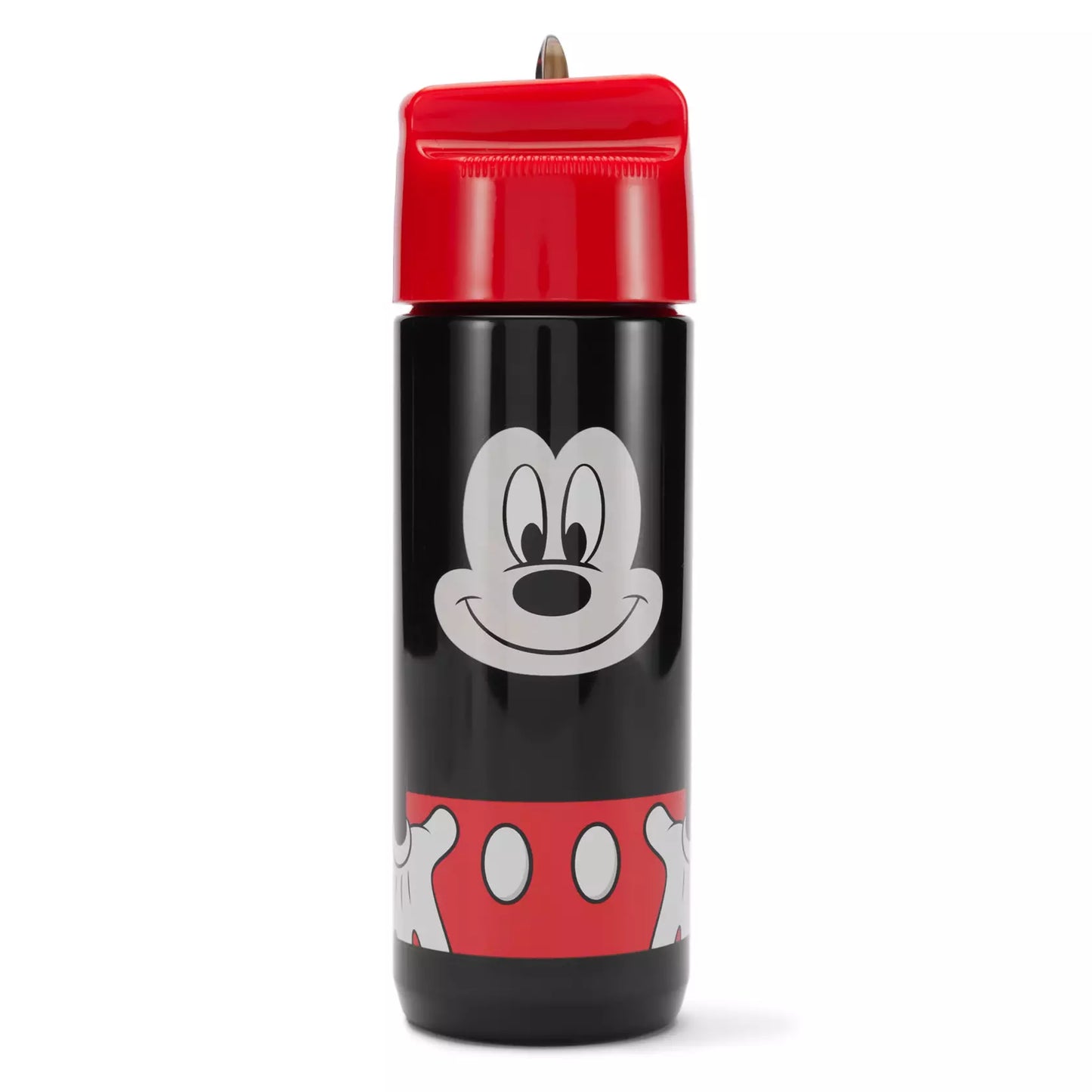 Mickey Mouse Water Bottle with Flip-Up Straw - Tumbler Cup