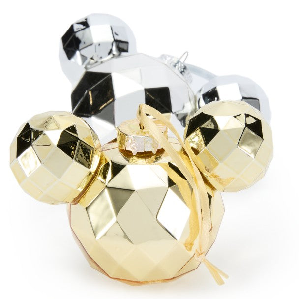Mickey Mouse Icon Ornament Set - 4pc - 3" H - Disney Theme Parks Holiday Set