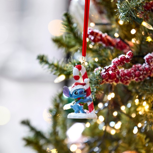 Stitch Holiday Ornament – Christmas Lilo & Stitch - Candy Cane