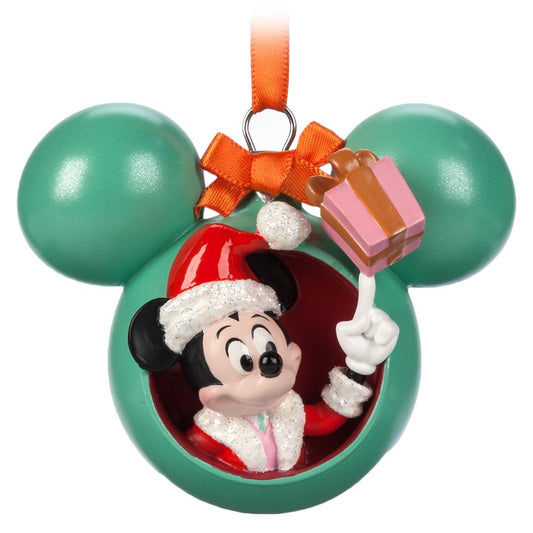 Santa Mickey Mouse Icon Sketchbook Ornament - Christmas Santa Outift