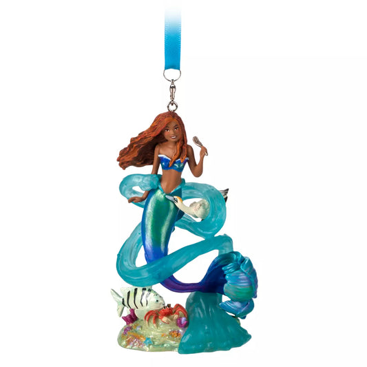 The Little Mermaid Ariel Sketchbook Ornament – -Flounder & Crab - Live Action Movie