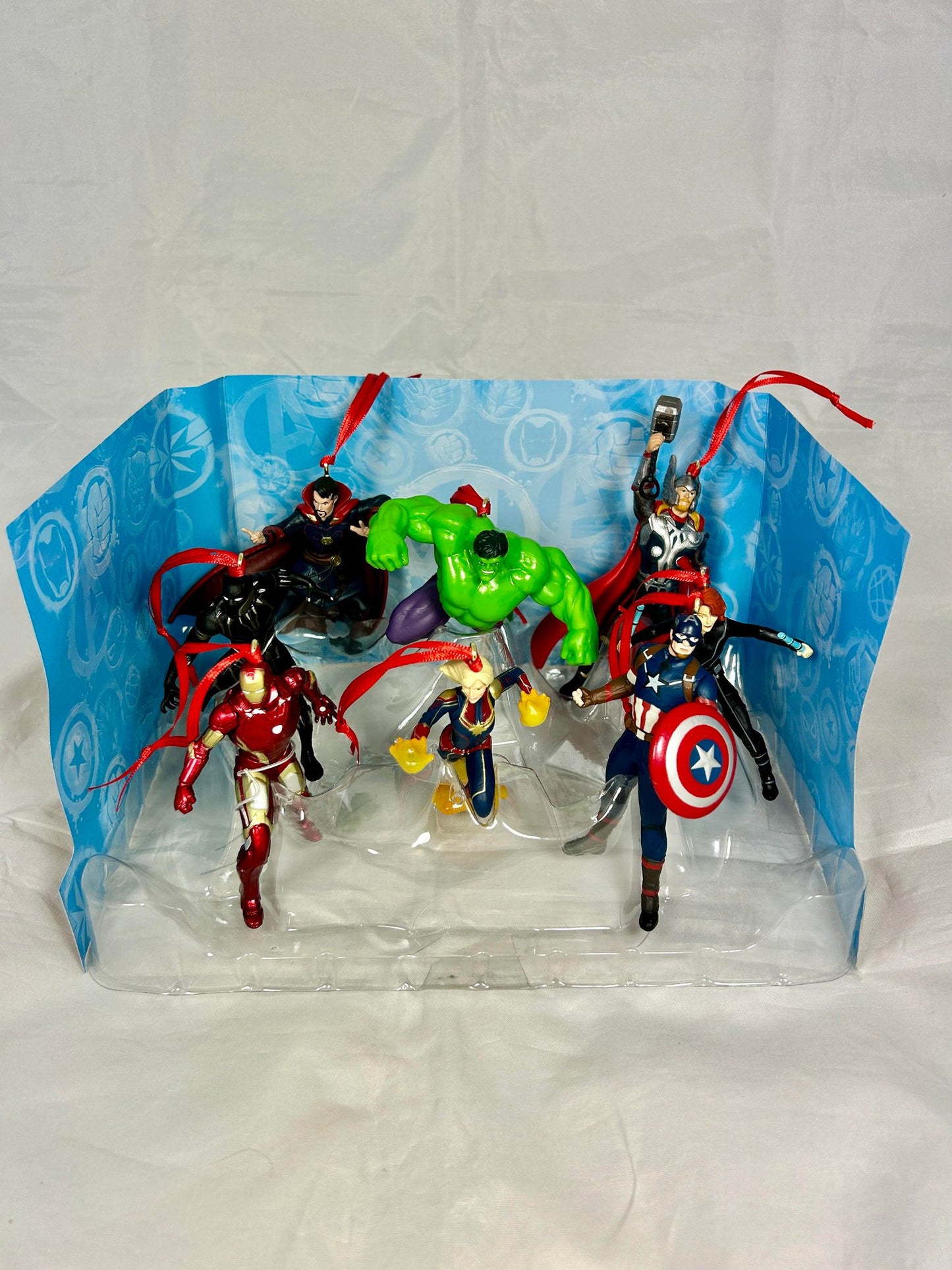 Disney Avengers Christmas Ornament 8pc Custom Set - Marvel Holiday