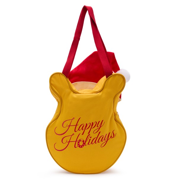 Winnie the Pooh Big Face Holiday Canvas Tote - Large