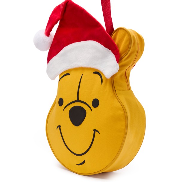 Winnie the Pooh Big Face Holiday Canvas Tote - Large