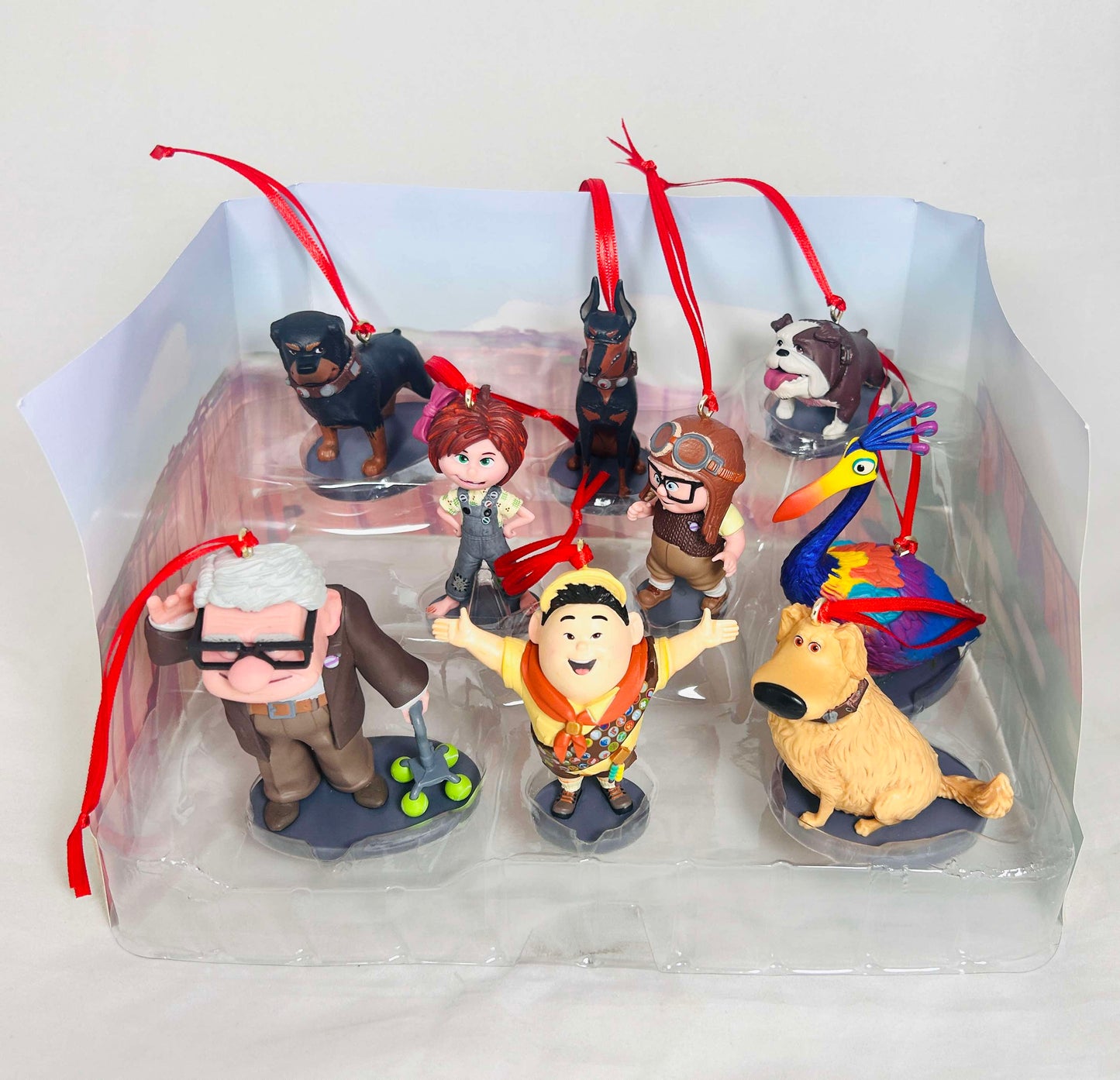 Disney Pixar Up Custom Christmas Ornament 9pc Holiday Set - Carl Dug Ellie Kevin