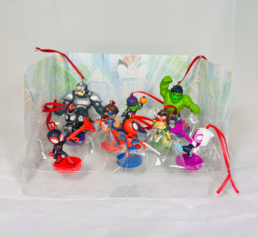 Disney Spidey and His Amazing Friends Custom Christmas Ornament 9pc Holiday Set