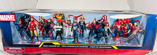 Disney Marvel Avengers 16pc Christmas Ornaments Custom Box Set - Shatterproof