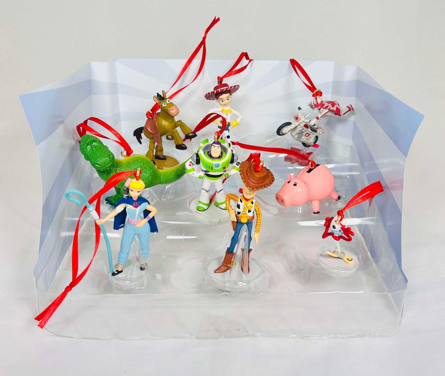 Disney Toy Story 9pc Custom Christmas Ornament Holiday Set - Buzz Woody Jessie