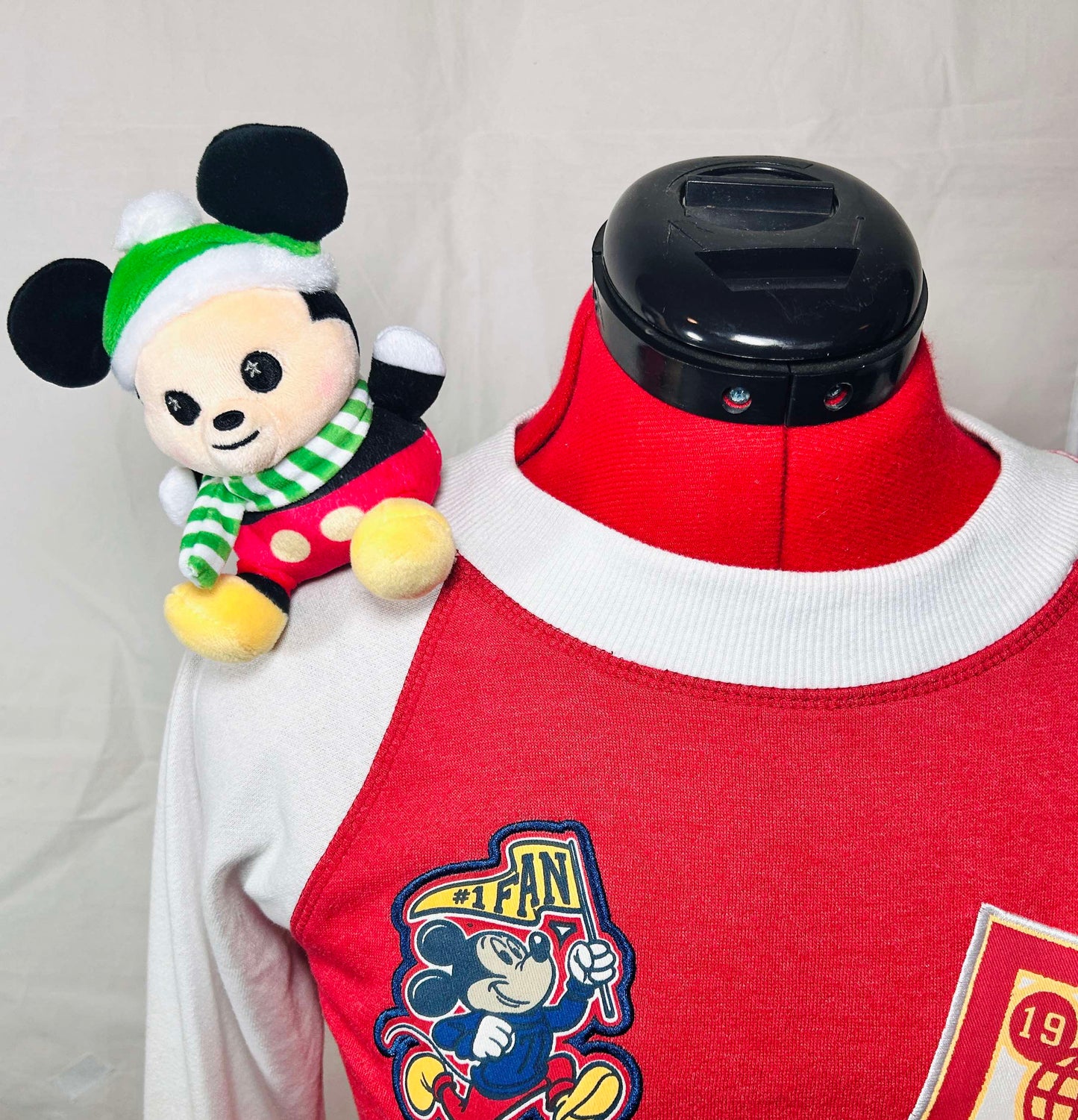 Disney Mickey Mouse Holiday Magnetic Custom Shoulder Pal Plush - Christmas