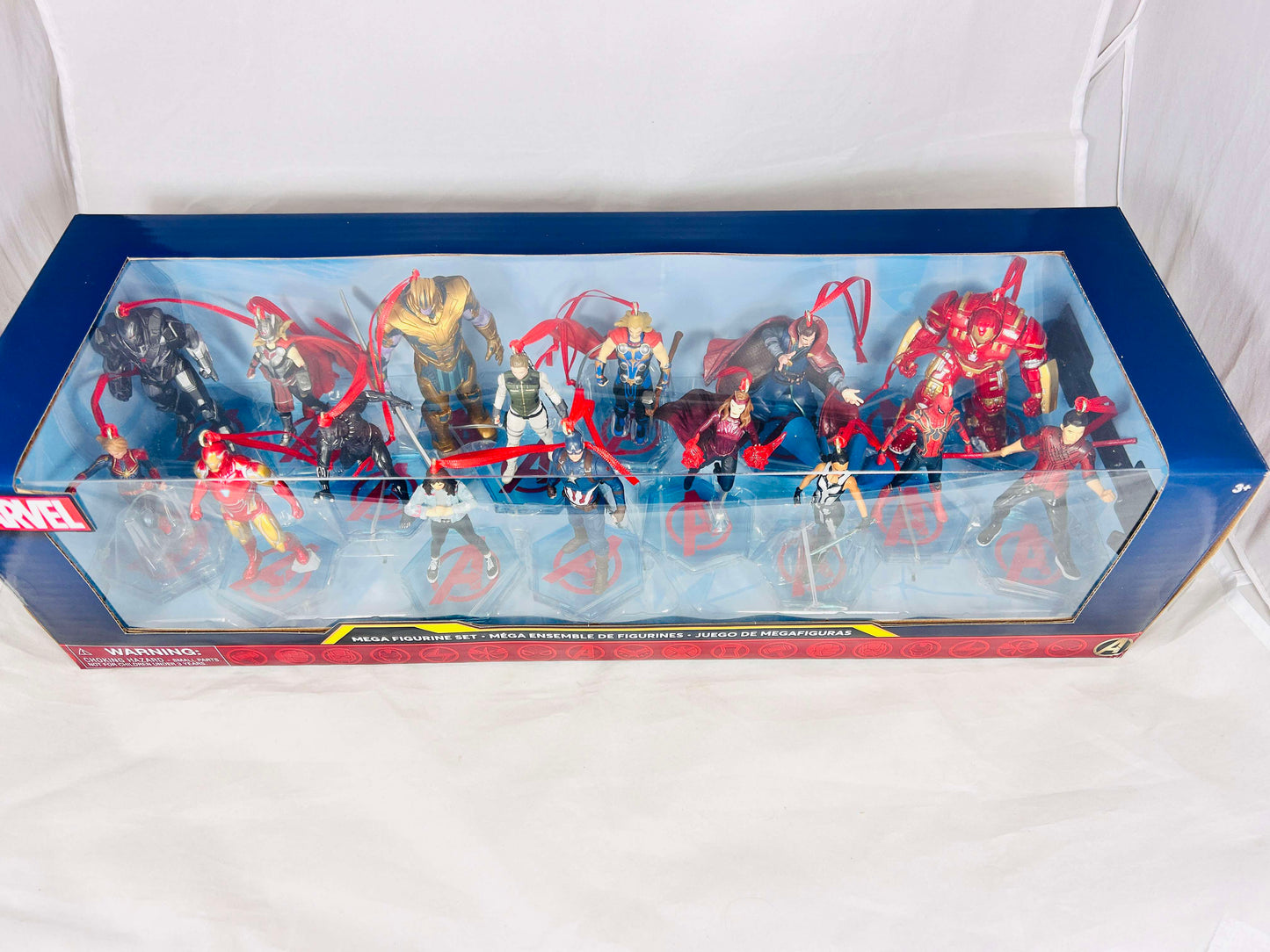 Disney Marvel Avengers 16pc Christmas Ornaments Custom Box Set - Shatterproof