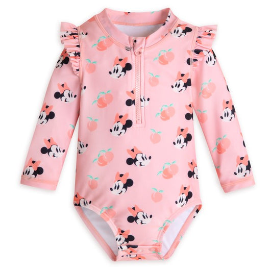 Minnie Mouse Pink Cute One Piece Swimsuit for Baby - 9 12 18 Months