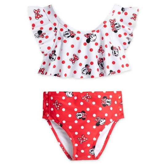 Minnie Mouse Two-Piece Adaptive Swimsuit for Girls - Size 14 XL