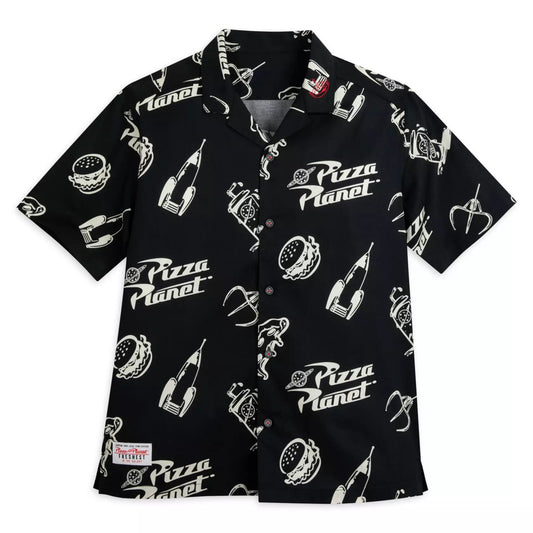 Pizza Planet Woven Dress Shirt for Men Size Medium – Toy Story