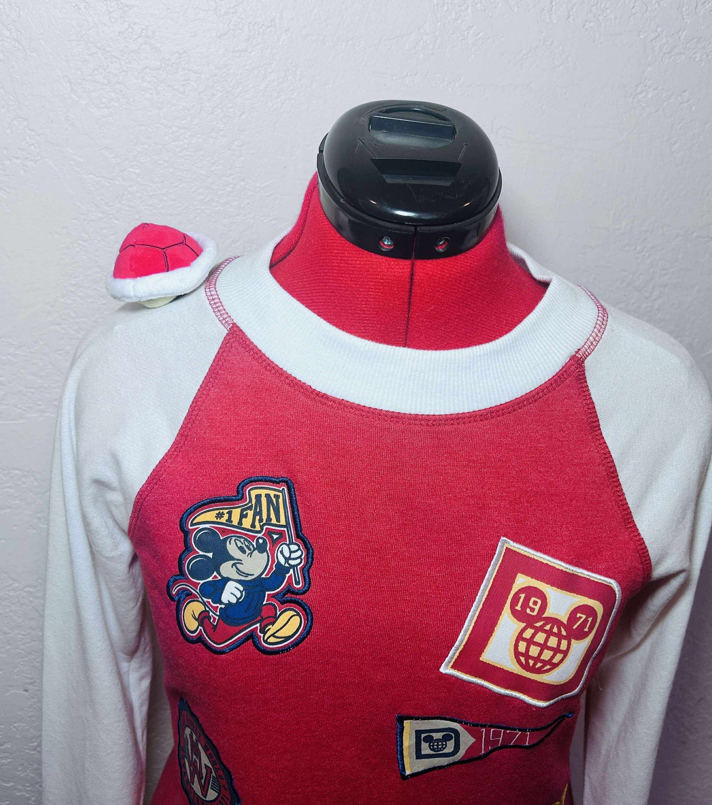 Custom Red Shell Magnetic Shoulder Pal Plush Theme Park Universal Costume Dress Up Mario