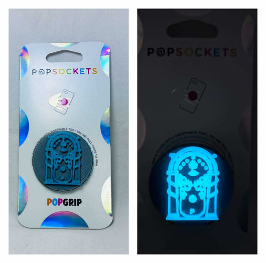 3D Lord of the Rings Inspired Moria Gate Glow Custom PopSocket Phone Accessory Holder - + Free UV Light Keychain