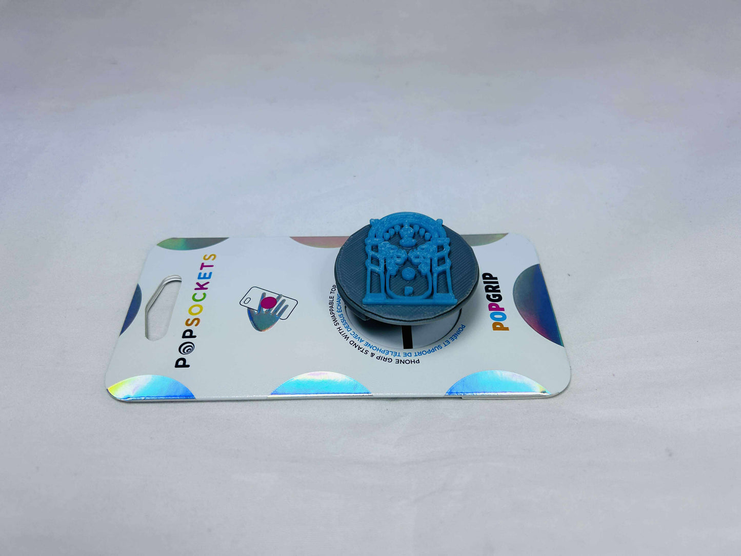 3D Lord of the Rings Inspired Moria Gate Glow Custom PopSocket Phone Accessory Holder - + Free UV Light Keychain