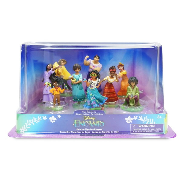 Disney Encanto Deluxe Figure 9pc Set - Cake Toppers - Birthday Party Accessories