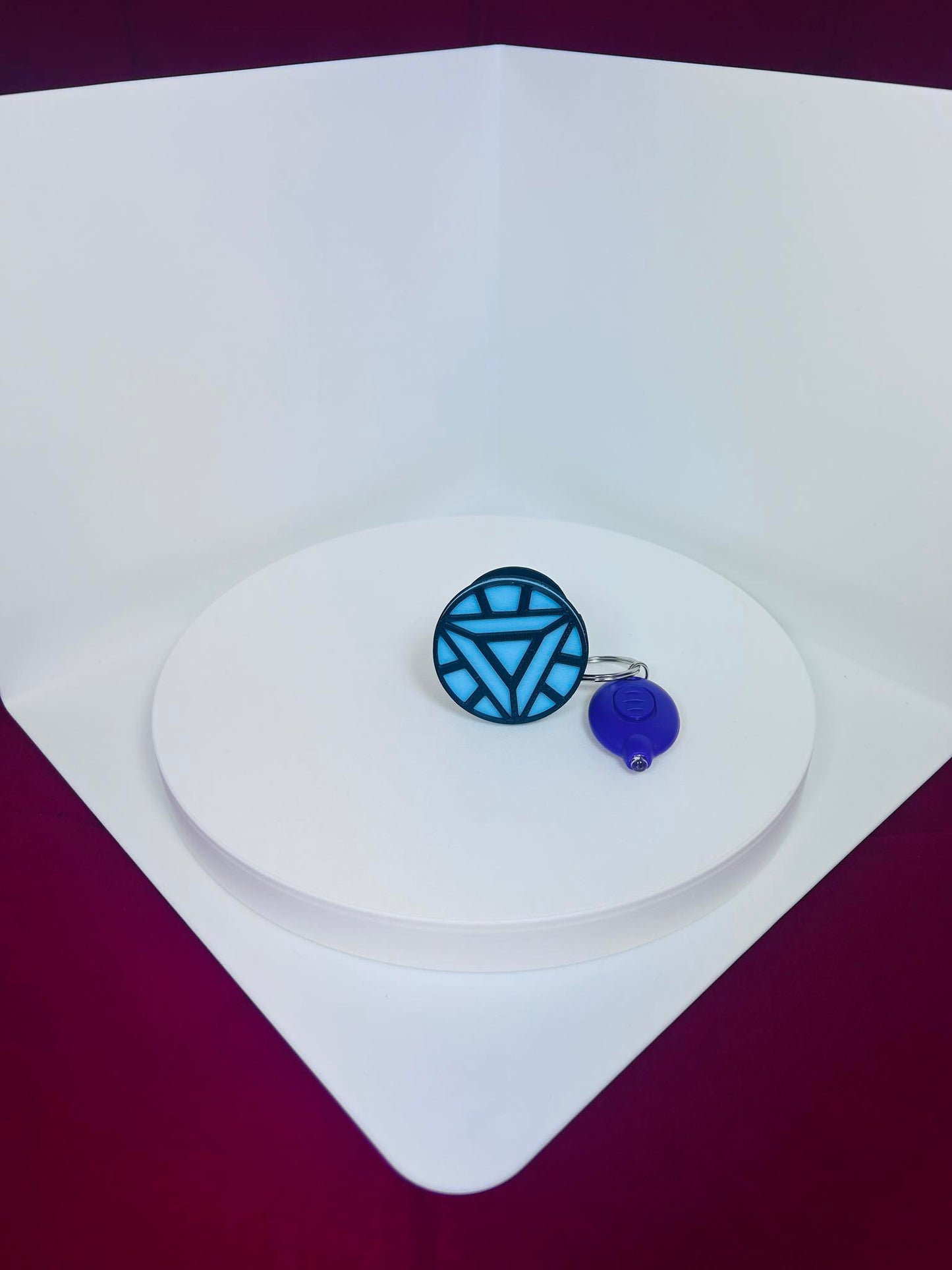 3D Iron Man Custom Arc Reactor Glow Chest Piece Pop Phone Cover Accessory Marvel Super Hero