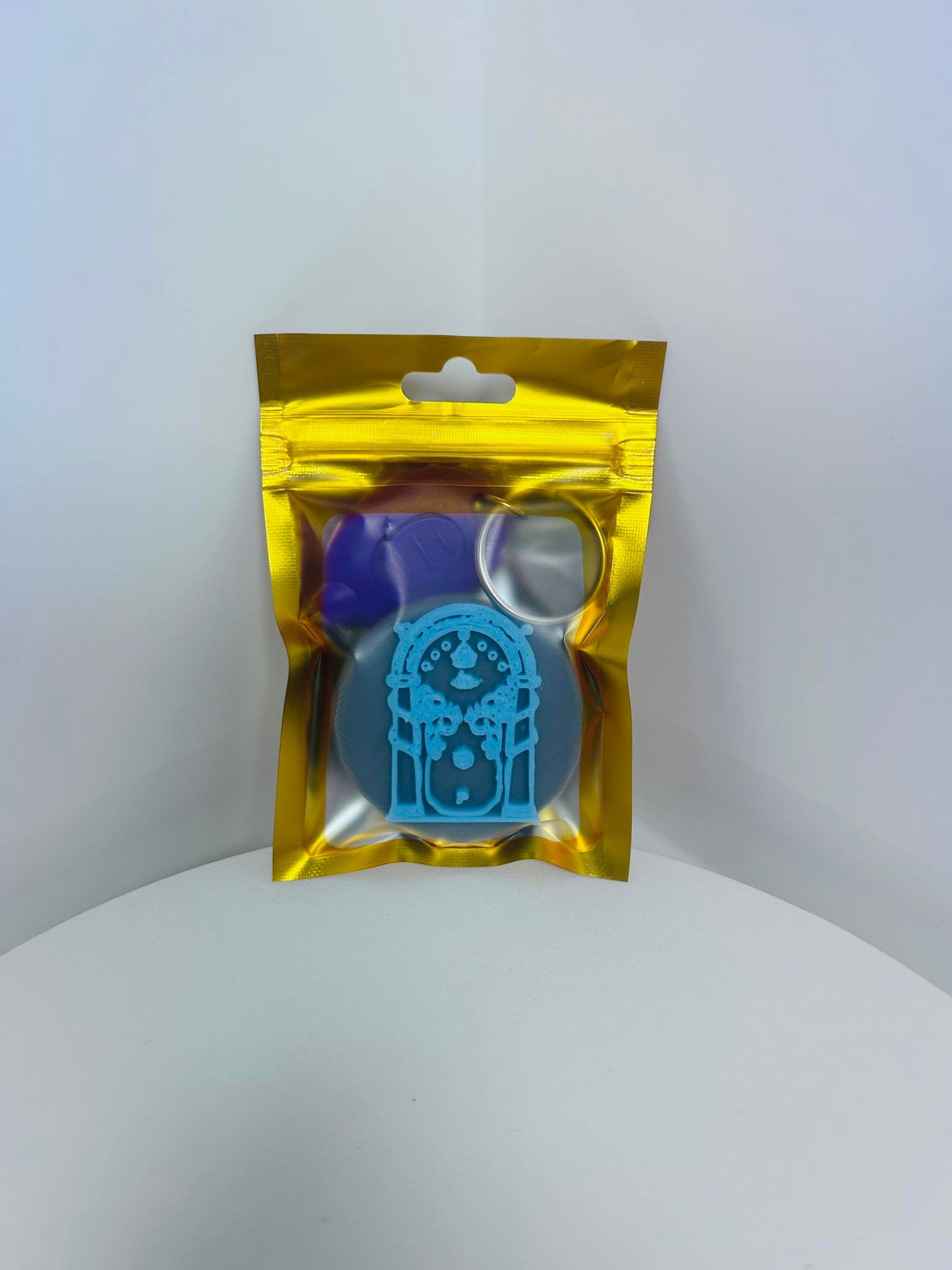 3D Lord of the Rings Inspired Moria Gate Glow Custom PopSocket Phone Accessory Holder - + Free UV Light Keychain