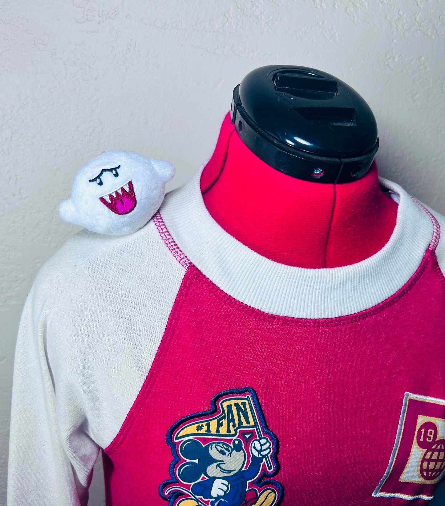 Custom Boo Ghost Magnetic Shoulder Pal - Buddy Plush Kids Adult Costume Dress Up AccessoryMario