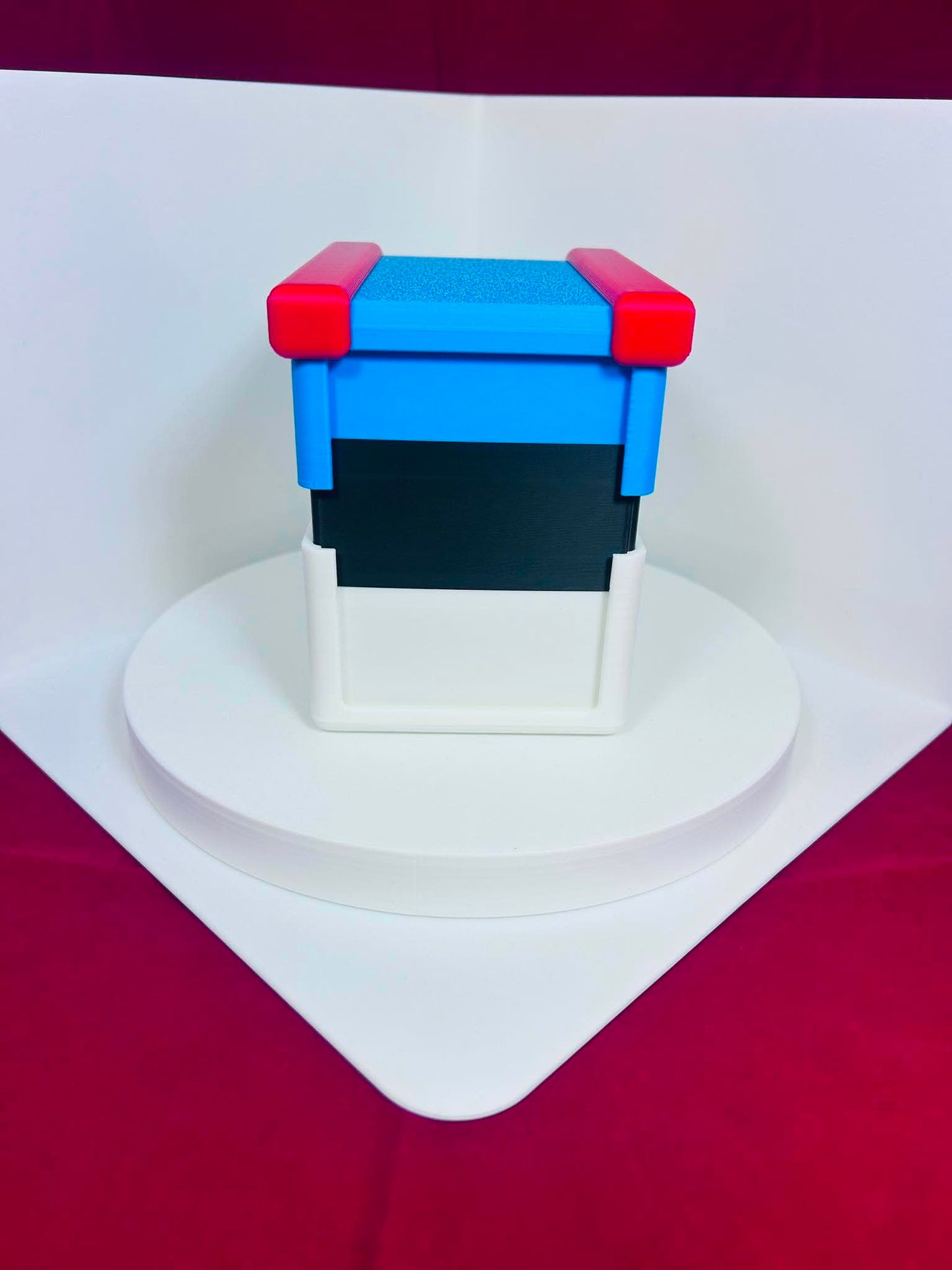 Poke Ball Card Storage Chest Box Holder & Top Loader Display - Holds Up to 240pc Custom 3D Printed - Red Great & Ultra Ball