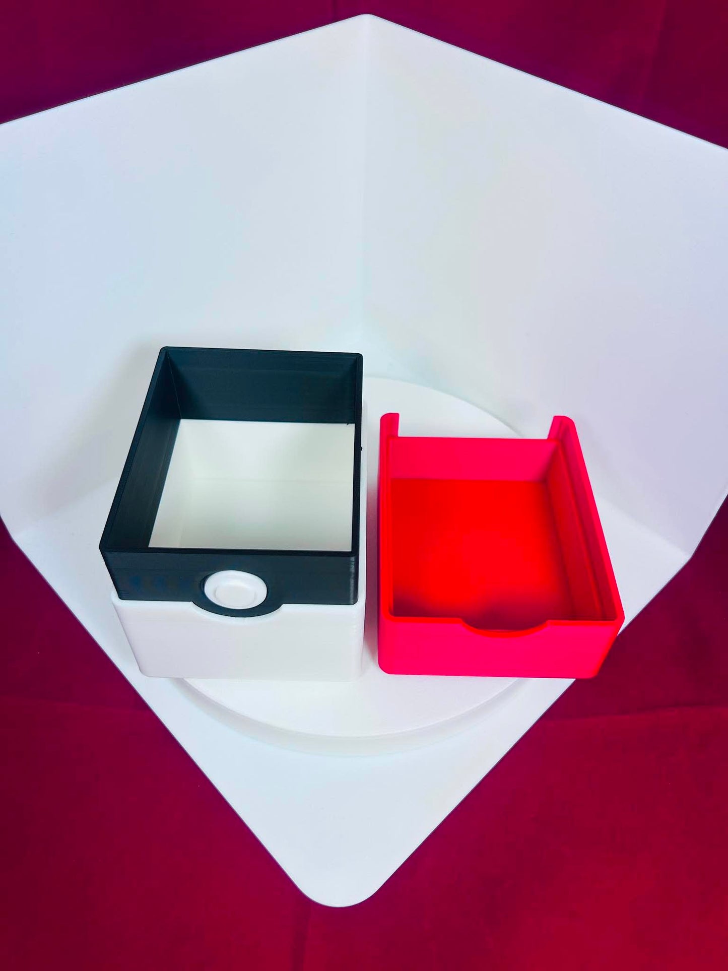 Poke Ball Card Storage Chest Box Holder & Top Loader Display - Holds Up to 240pc Custom 3D Printed - Red Great & Ultra Ball