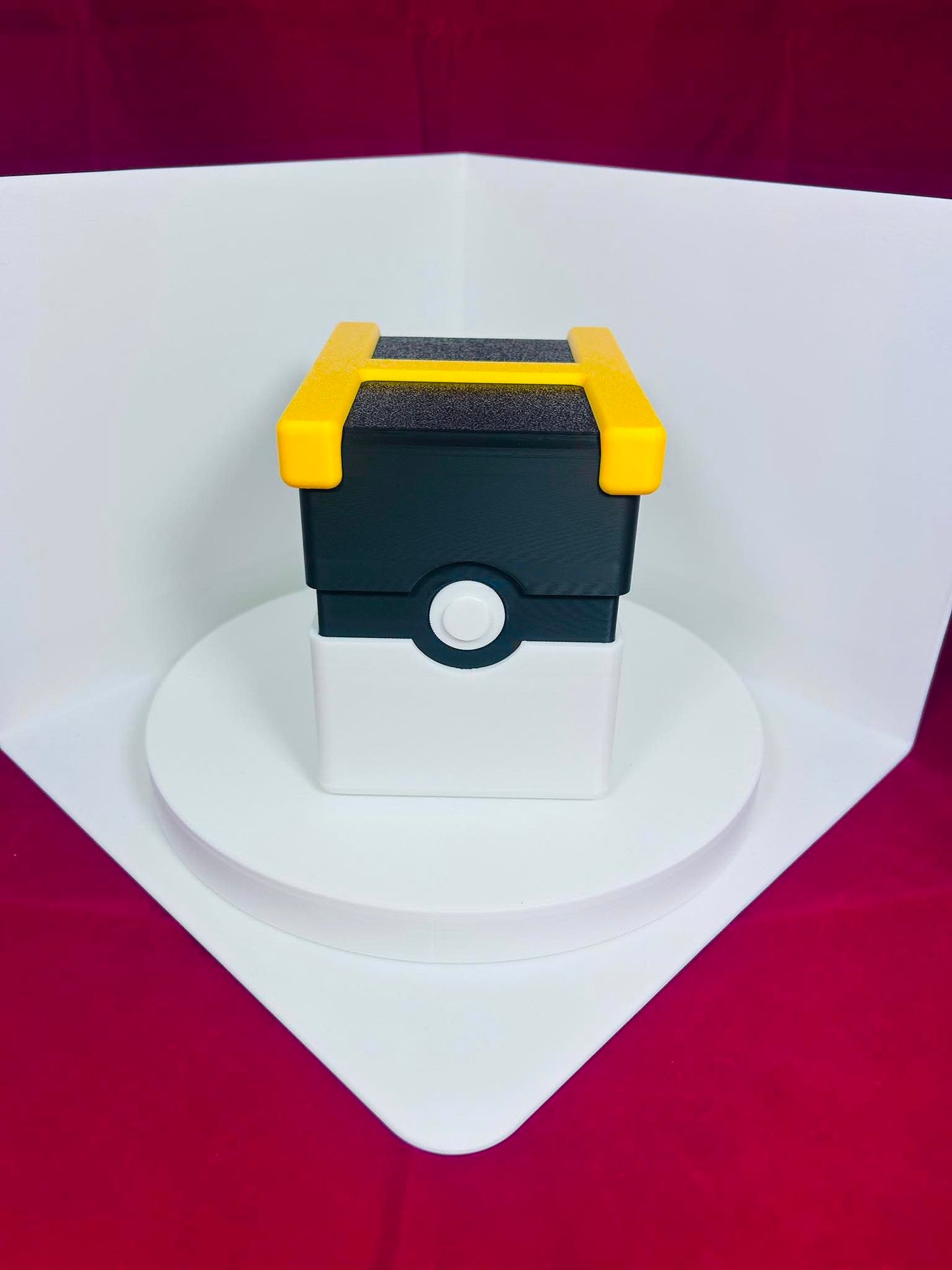 Poke Ball Card Storage Chest Box Holder & Top Loader Display - Holds Up to 240pc Custom 3D Printed - Red Great & Ultra Ball