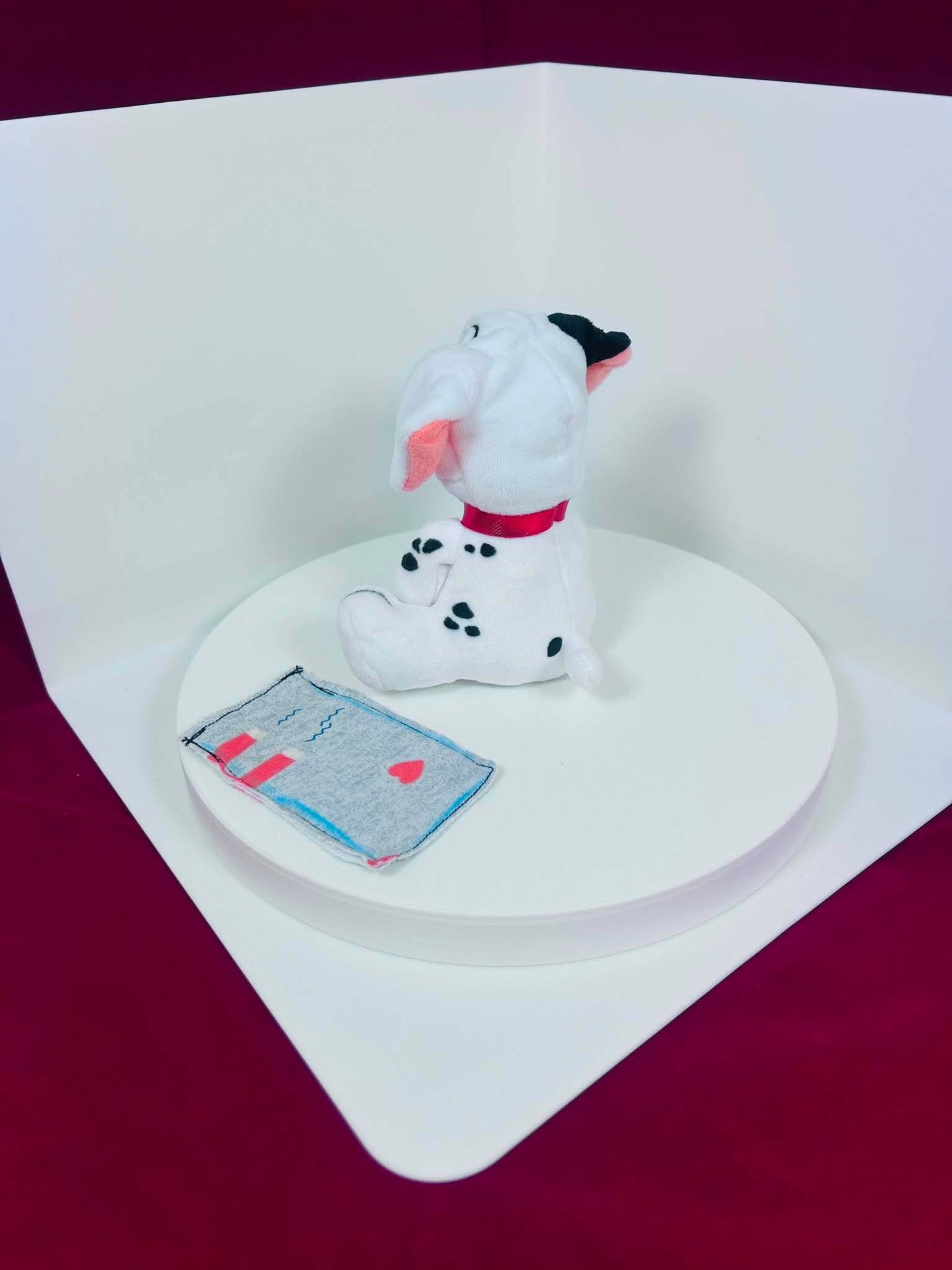 Custom 101 Dalmatians Patch Dog Magnetic Shoulder Buddy Pal Plush