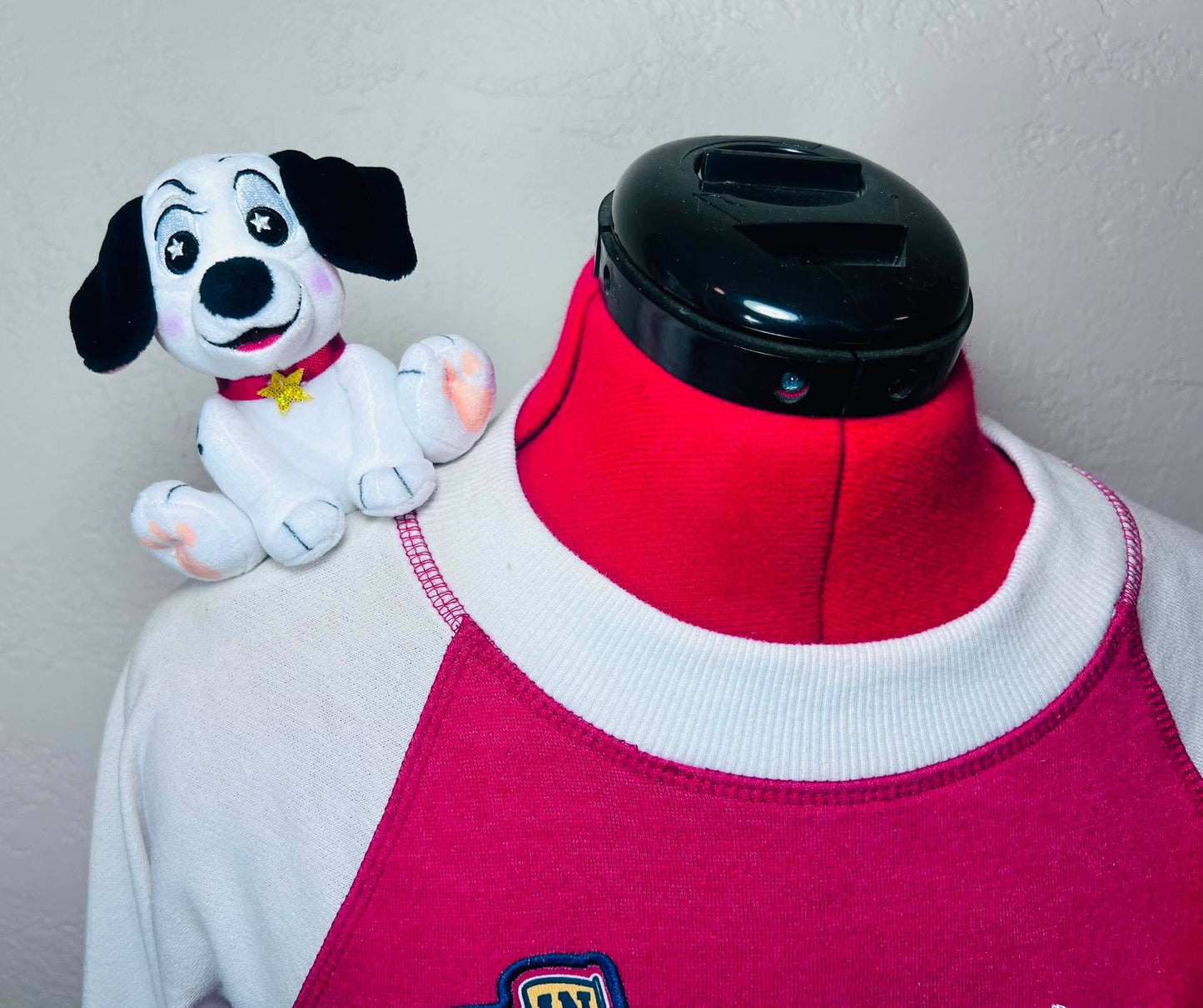 Custom 101 Dalmatians Lucky Dog  Magnetic Shoulder Buddy Pal Plush