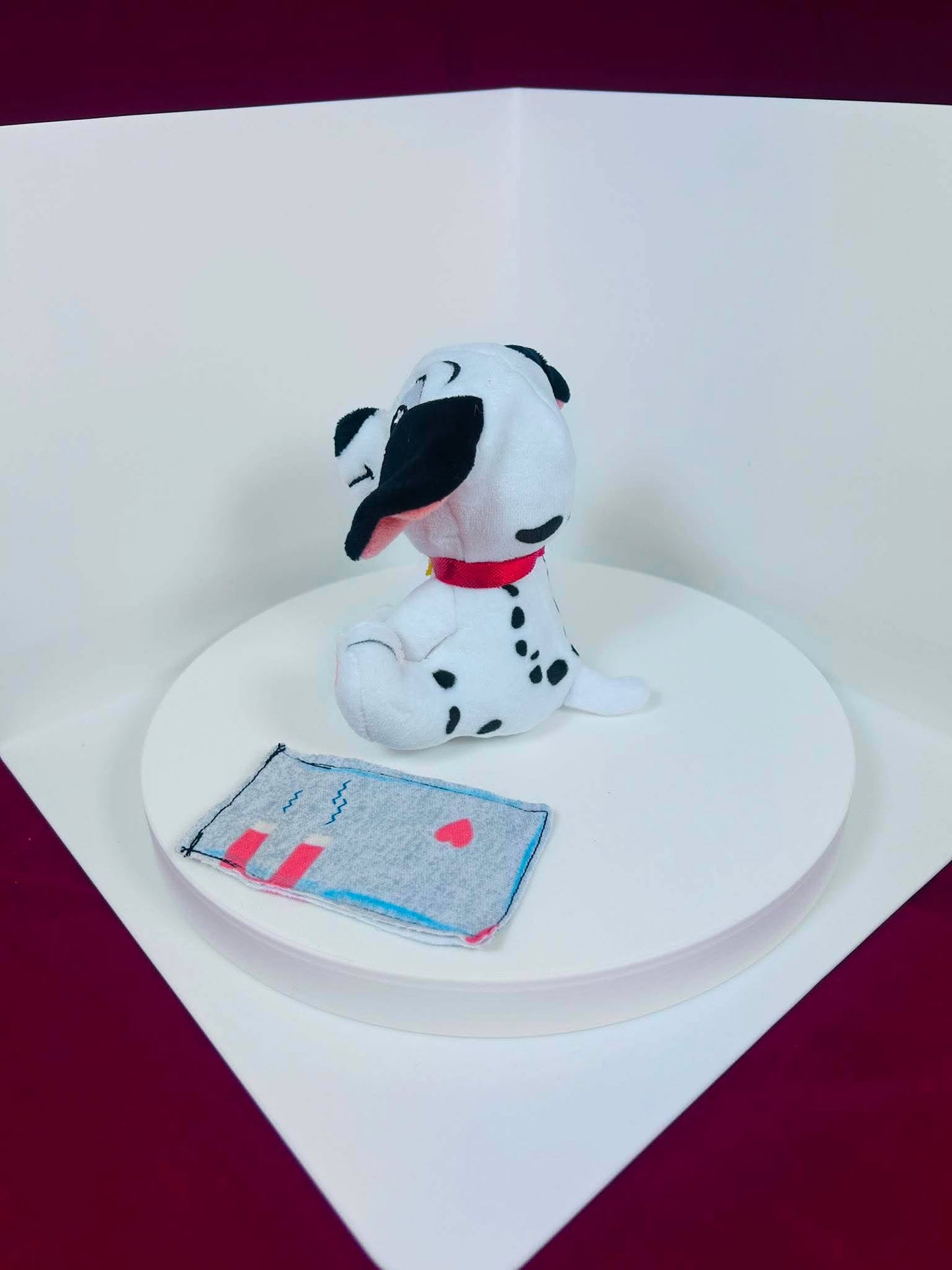Custom 101 Dalmatians Lucky Dog  Magnetic Shoulder Buddy Pal Plush