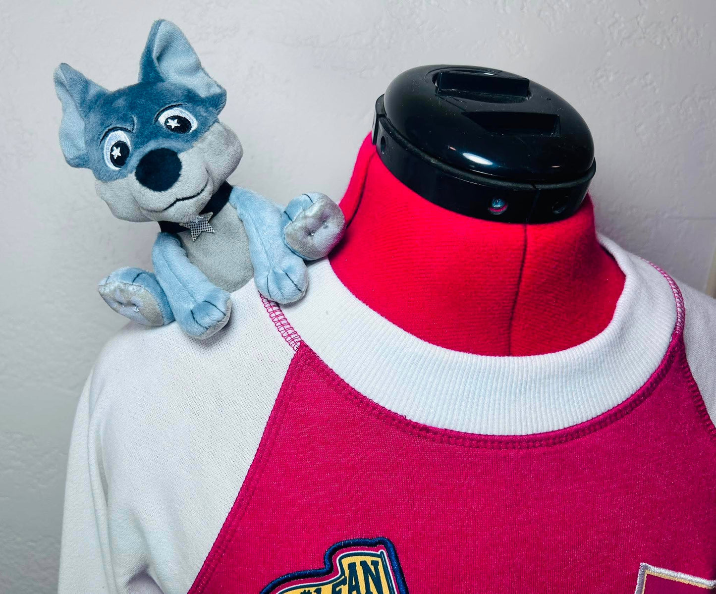 Custom 101 Dalmatians Thunderbolt Dog  Magnetic Shoulder Buddy Pal Plush