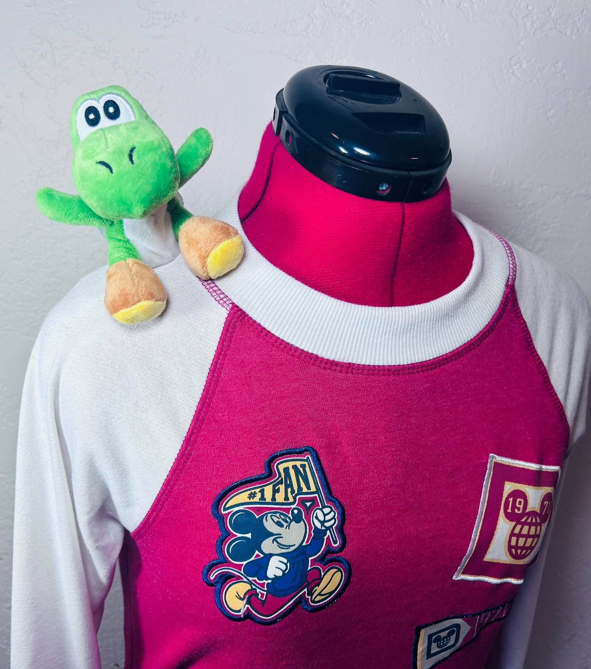Custom Yoshi Magnetic Shoulder Pal Plush Kids Adult Costume Dress Up Mario Inspired Accessory