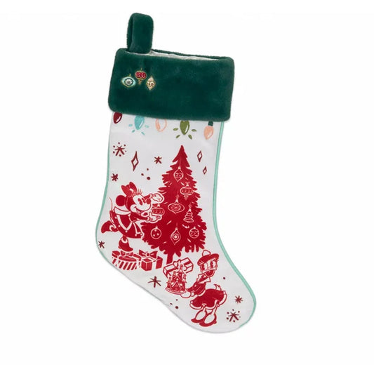 Minnie Mouse & Daisy Duck Holiday Christmas Stocking