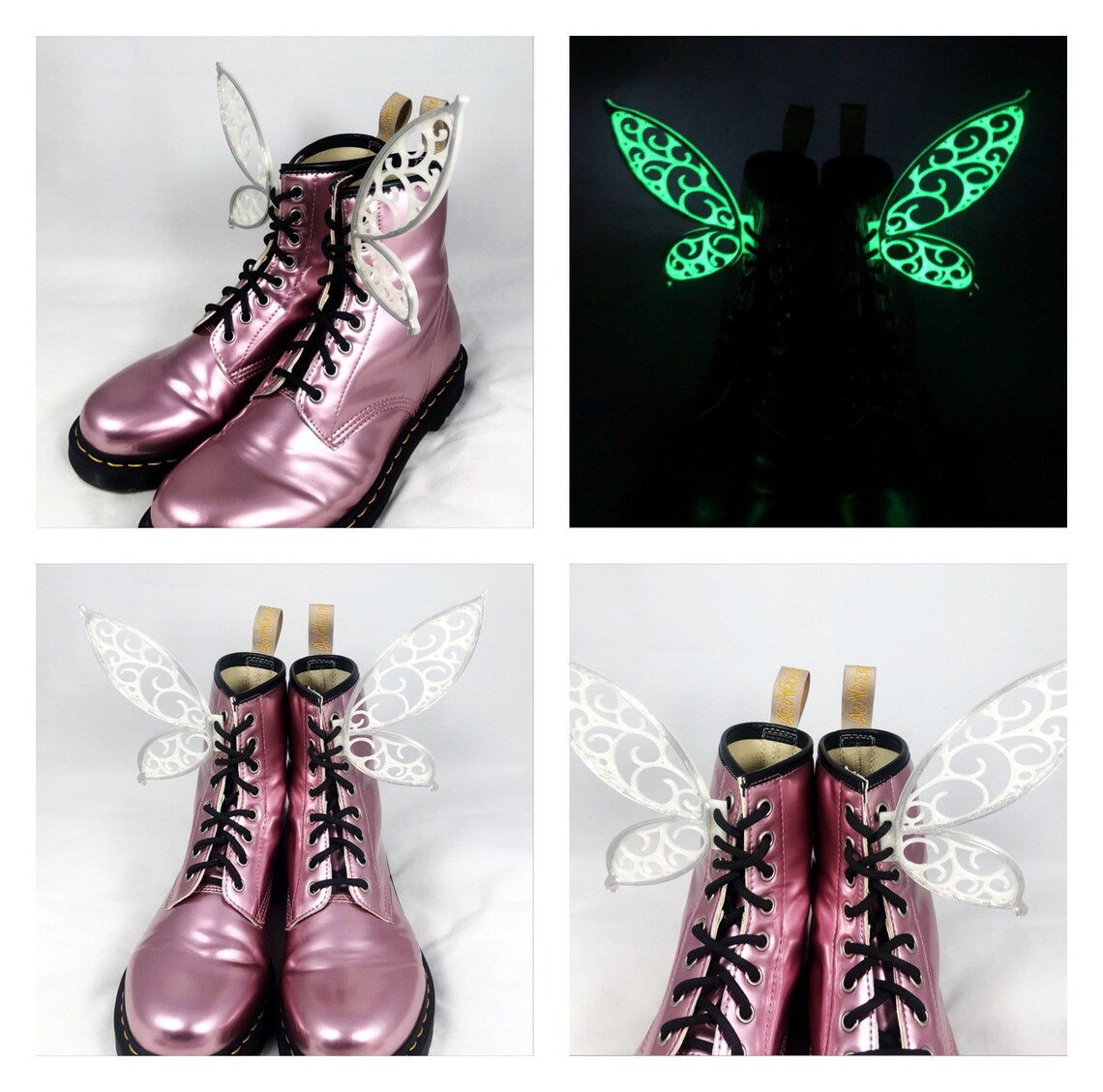 3D Fairy Wings For Shoes Boots Skates Costume Accessory Dress Up - Tinkerbell Disney Inspired