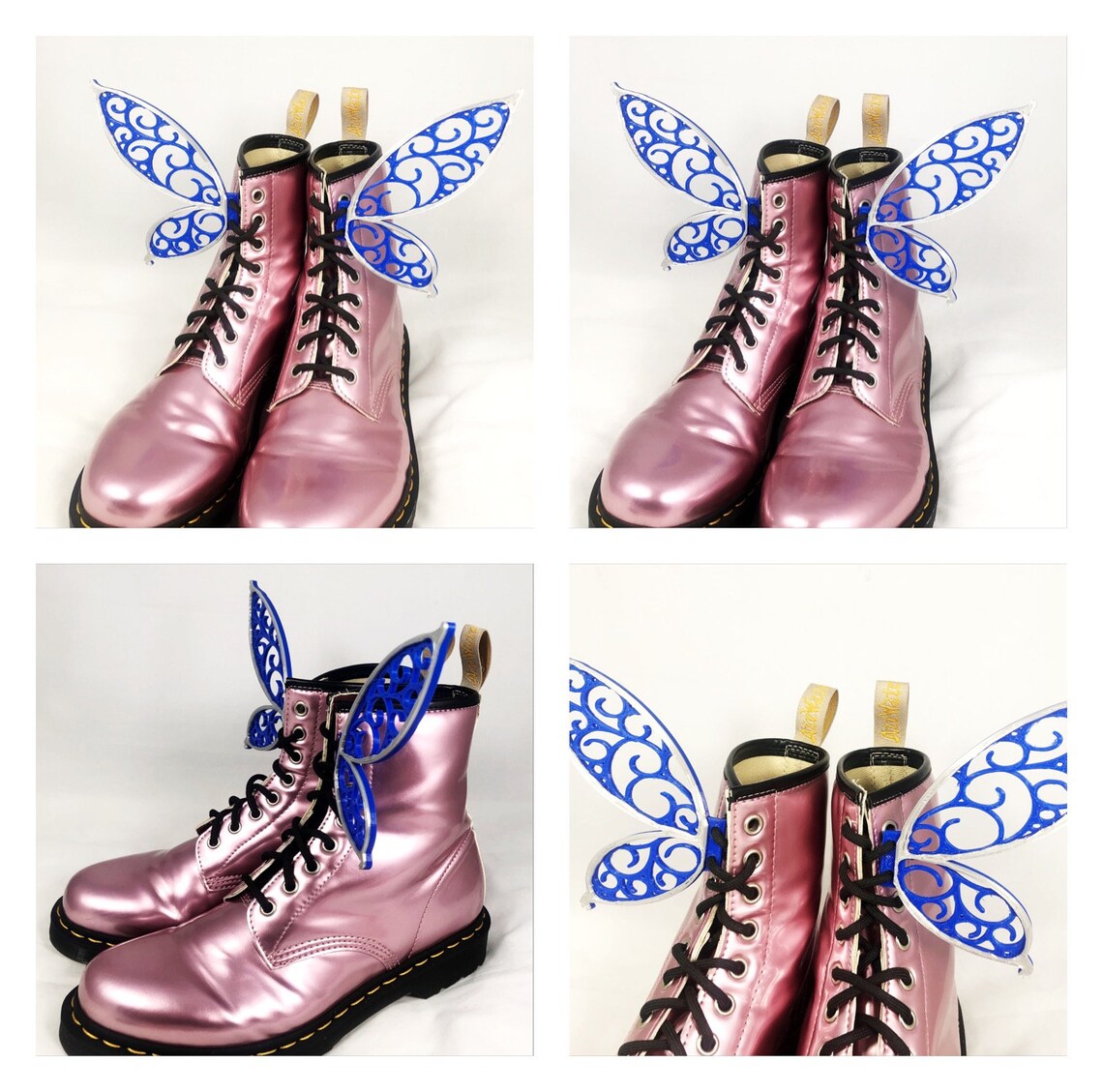 3D Fairy Wings For Shoes Boots Skates Costume Accessory Dress Up - Tinkerbell Disney Inspired