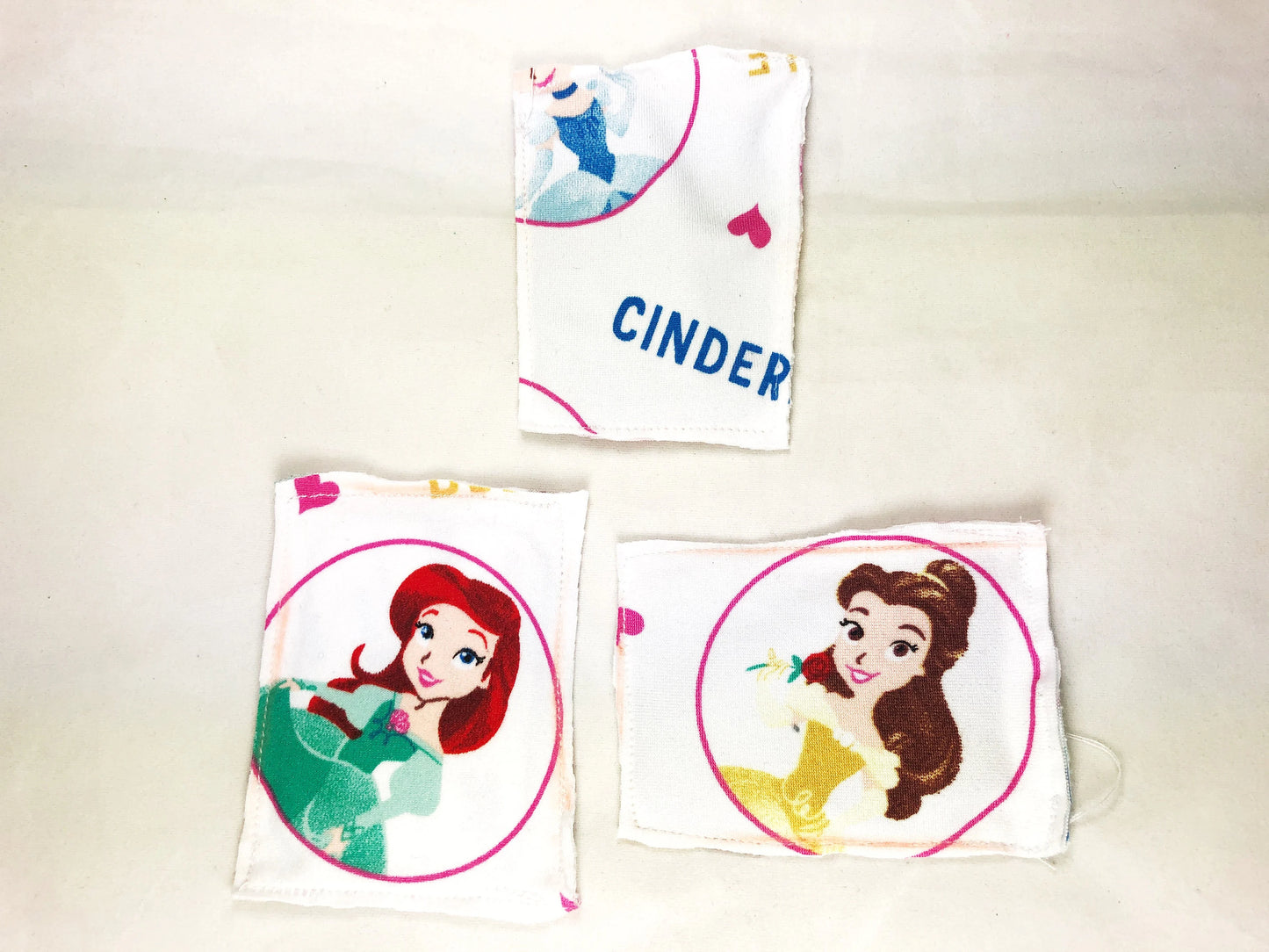 1pc Custom Magnetic Disc for Shoulder Pal - Disney Fabric Disc Add on Accessory Princess Belle Cinderella Ariel