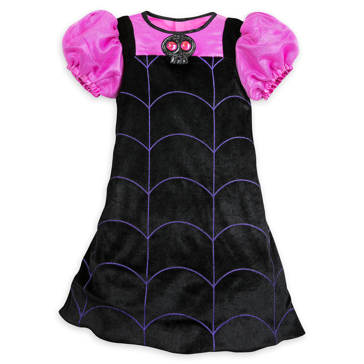 Disney Vampirina Costume Dress Set with Bat Headband Gloves & Sounds Girls Toddler Size 2