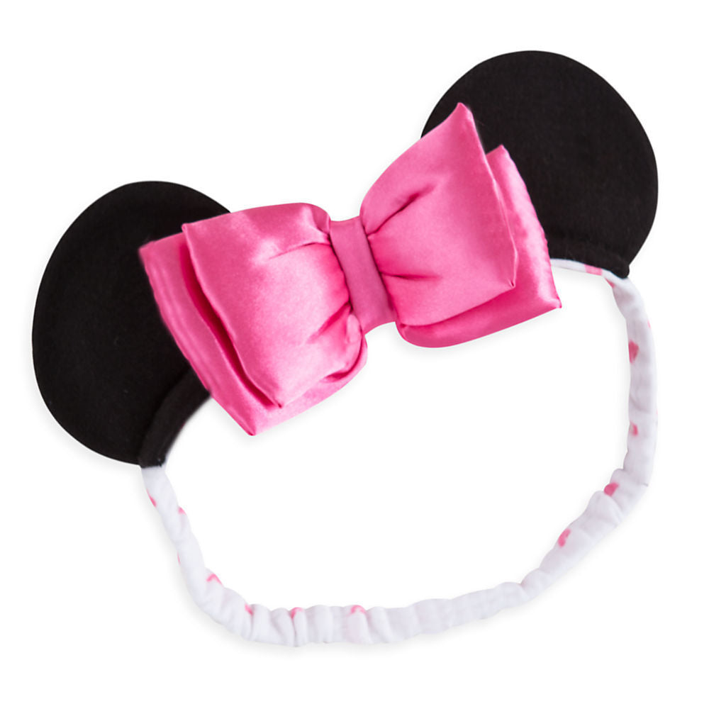 Minnie Mouse Baby Costume & Headband Set Pink Polka Dot