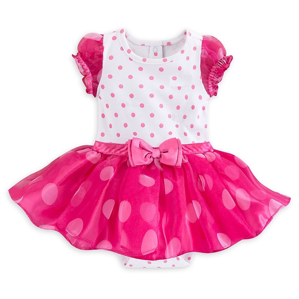 Minnie Mouse Baby Costume & Headband Set Pink Polka Dot